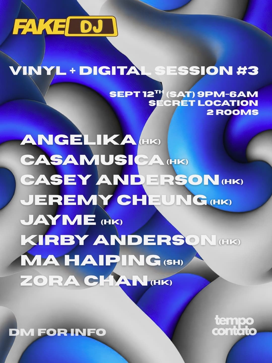 Fake DJ #3 at Secret Warehouse invites: Ma Haiping (SH)